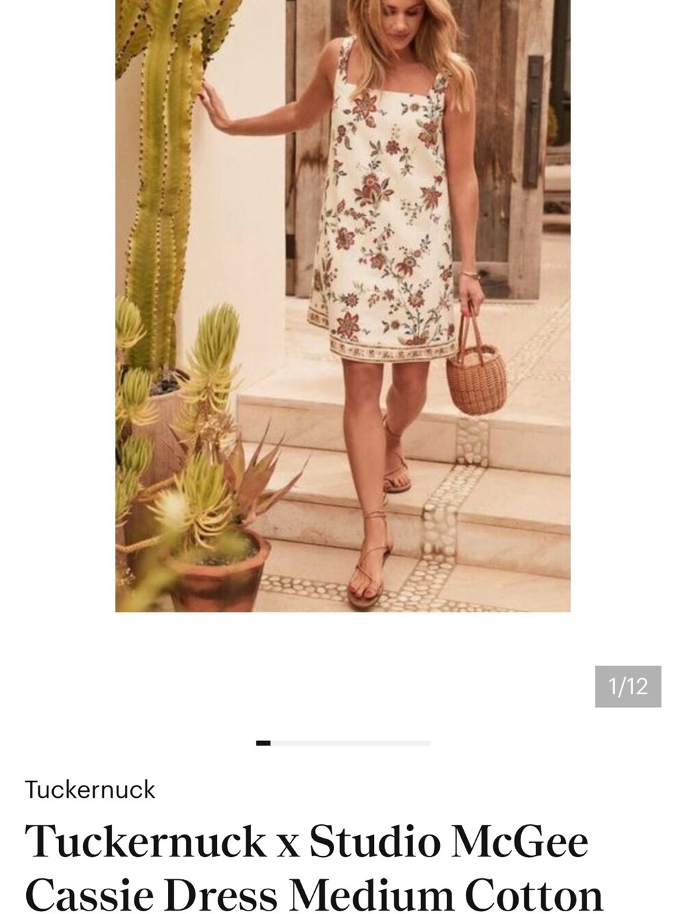 Tuckernuck Cream Floral Mini Dress